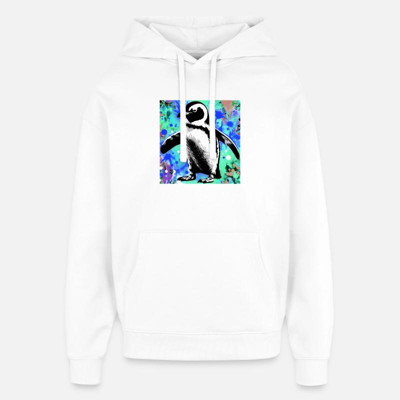 pingouin - Sweat à capuche unisexe Stanley/Stella Oversized - blanc