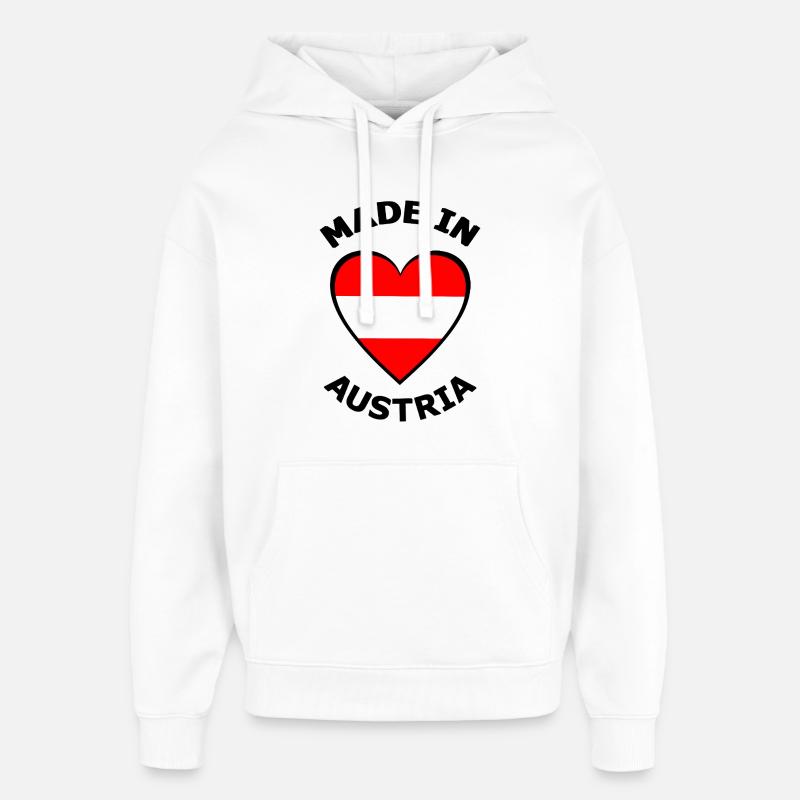 Coeur d'Autriche - Sweat à capuche unisexe Stanley/Stella Oversized - blanc