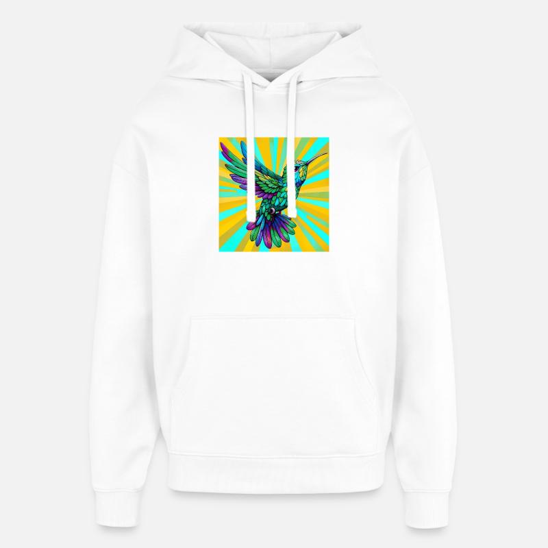 colibri - Sweat à capuche unisexe Stanley/Stella Oversized - blanc