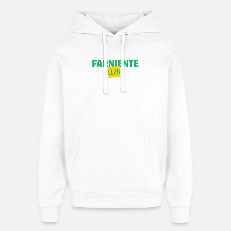 Farniente Club - Sweat à capuche unisexe Stanley/Stella Oversized - blanc