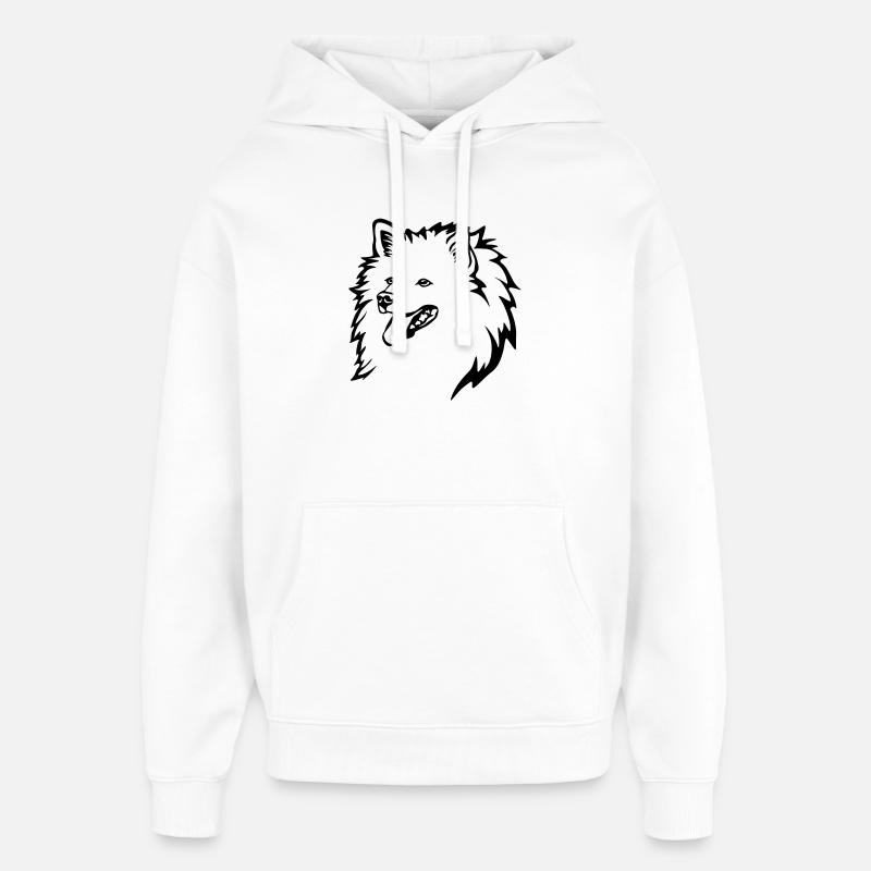 Tête pointue - Sweat à capuche unisexe Stanley/Stella Oversized - blanc