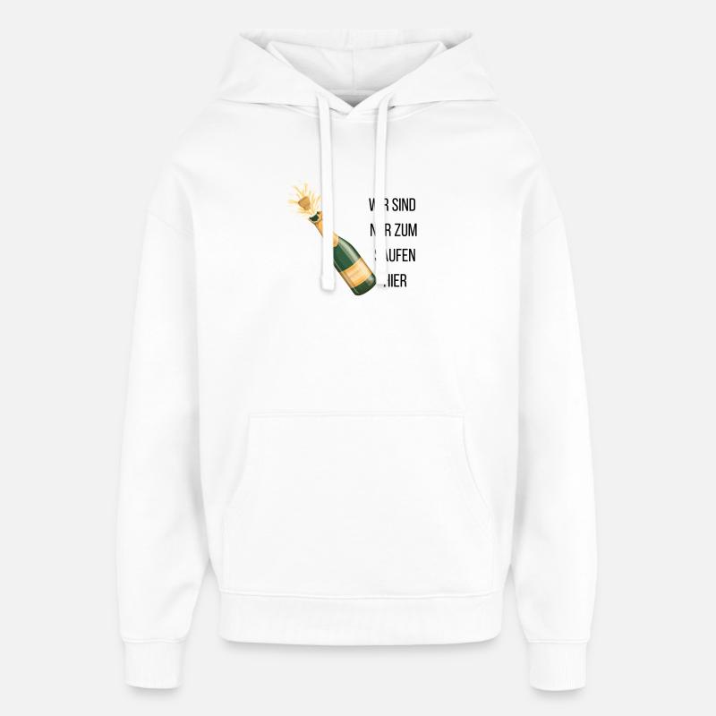 Enterrement de vie de garçon - Sweat à capuche unisexe Stanley/Stella Oversized - blanc