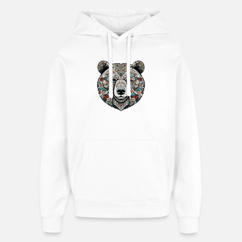 Ours - Sweat à capuche unisexe Stanley/Stella Oversized - blanc