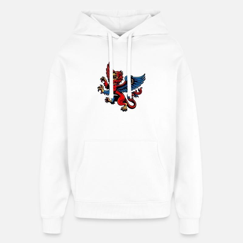 Griffon - Sweat à capuche unisexe Stanley/Stella Oversized - blanc