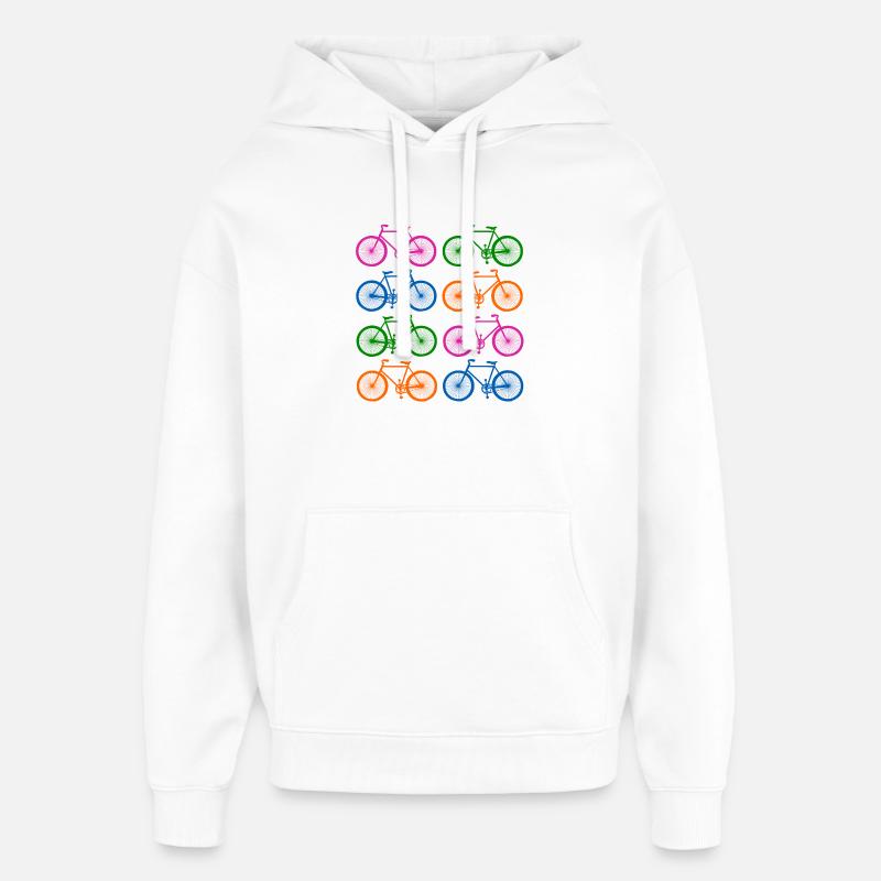 Vélo - Sweat à capuche unisexe Stanley/Stella Oversized - blanc