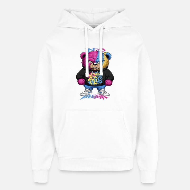 Ours - Sweat à capuche unisexe Stanley/Stella Oversized - blanc