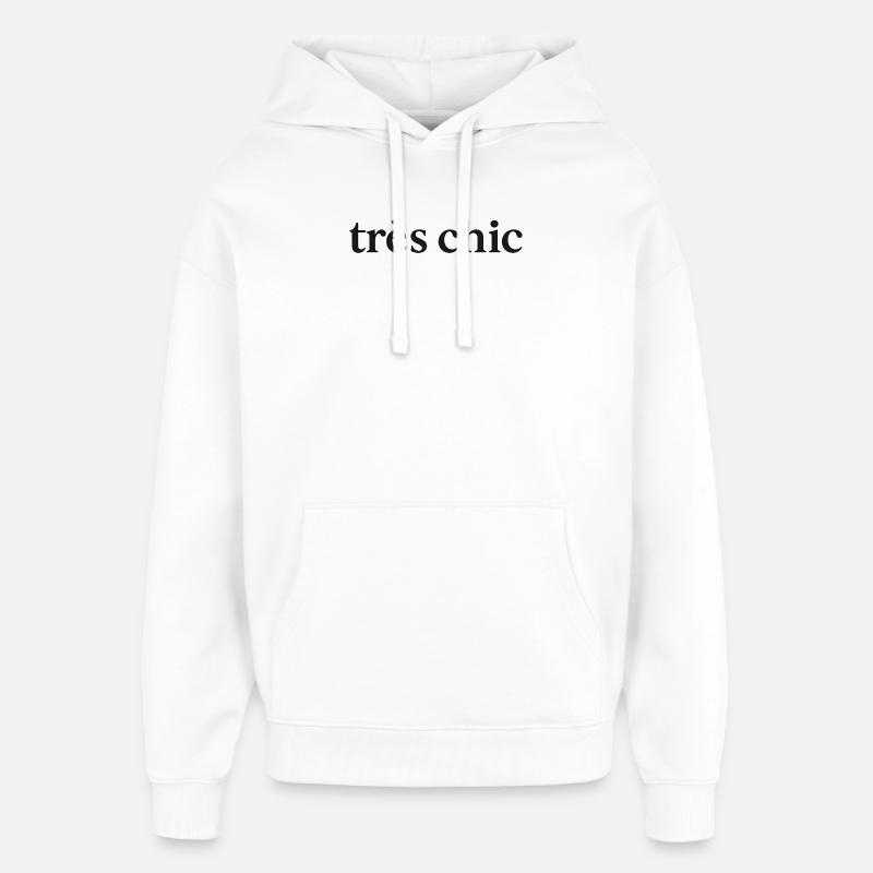 Très chic. Empreinte - Sweat à capuche unisexe Stanley/Stella Oversized - blanc