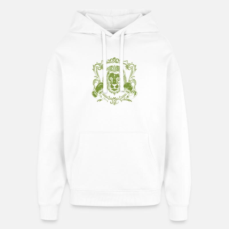 Löwe Boxer Boxhandschuhe - Oversized Unisex Hoodie von Stanley/Stella - Weiß