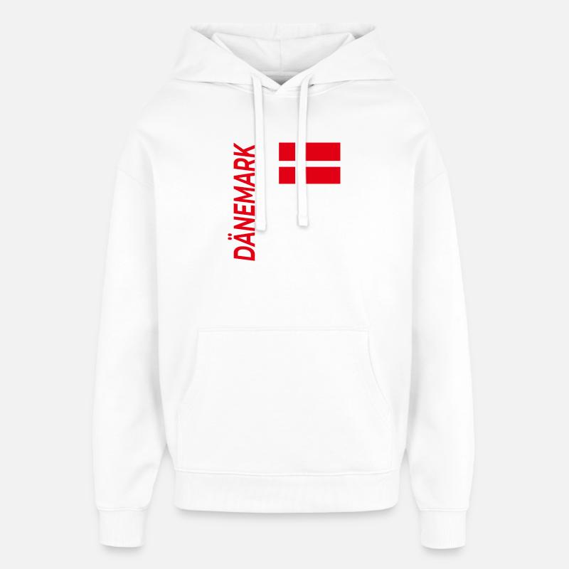 Hirthals - Sweat à capuche unisexe Stanley/Stella Oversized - blanc