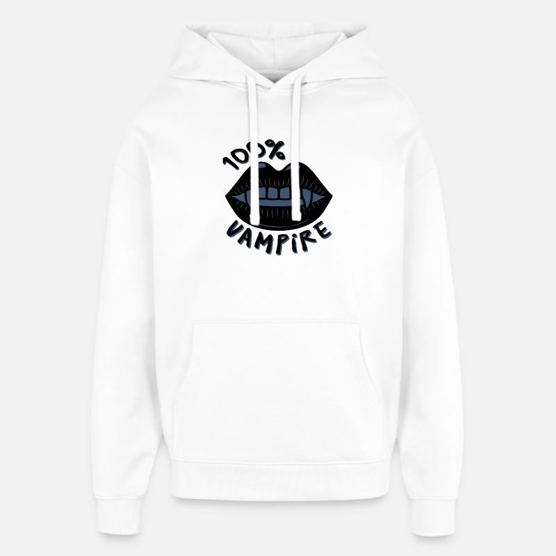 100 % vampires - Sweat à capuche unisexe Stanley/Stella Oversized - blanc