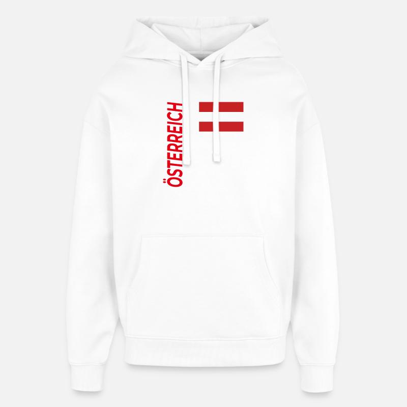 Ischgl - Sweat à capuche unisexe Stanley/Stella Oversized - blanc