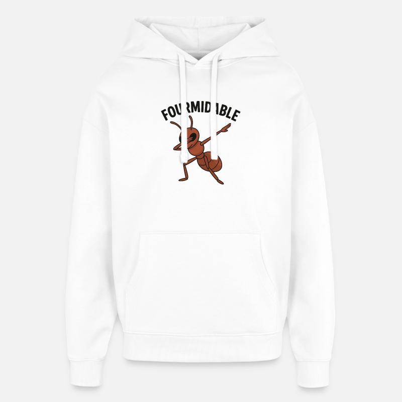Fourmidable Dab Ameise - Oversized Unisex Hoodie von Stanley/Stella - Weiß