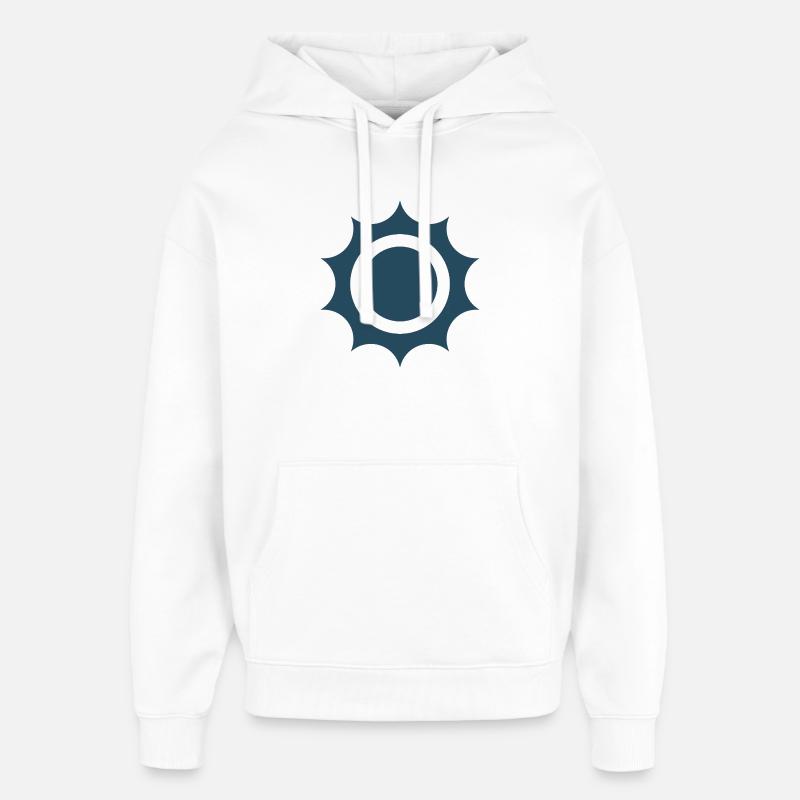 « L’énergie solaire – un avenir propre » - Sweat à capuche unisexe Stanley/Stella Oversized - blanc