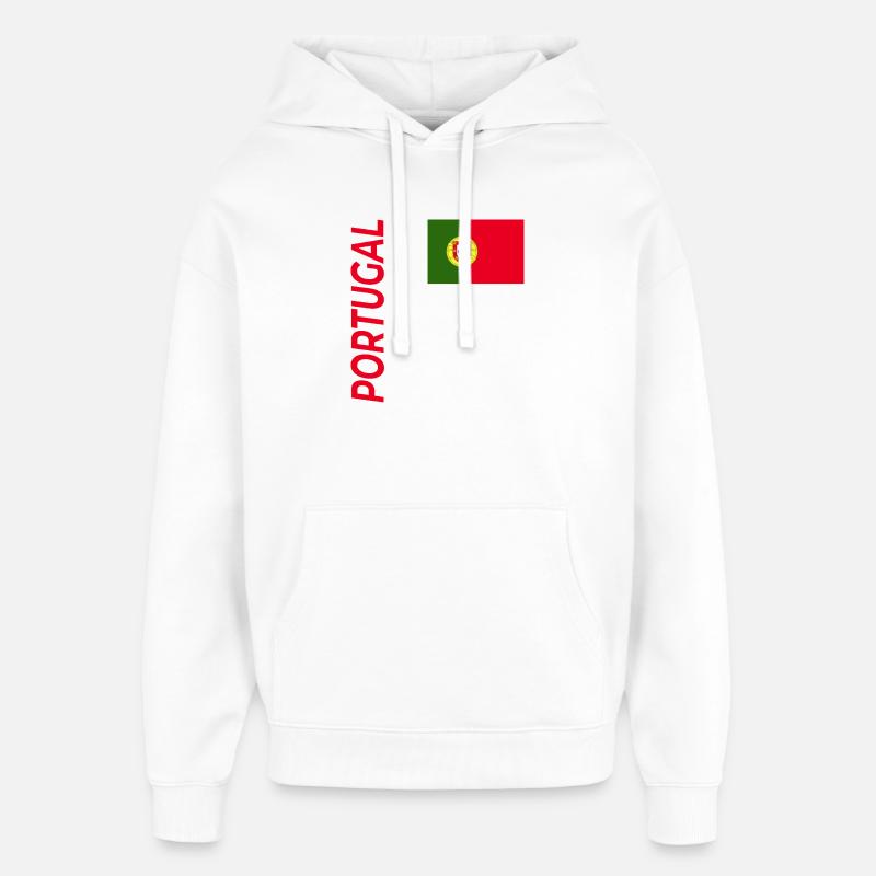 Aveiro - Sweat à capuche unisexe Stanley/Stella Oversized - blanc