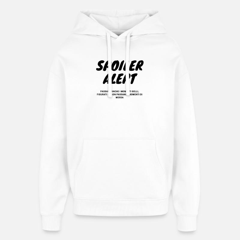 Spoiler_Alert - Sweat à capuche unisexe Stanley/Stella Oversized - blanc
