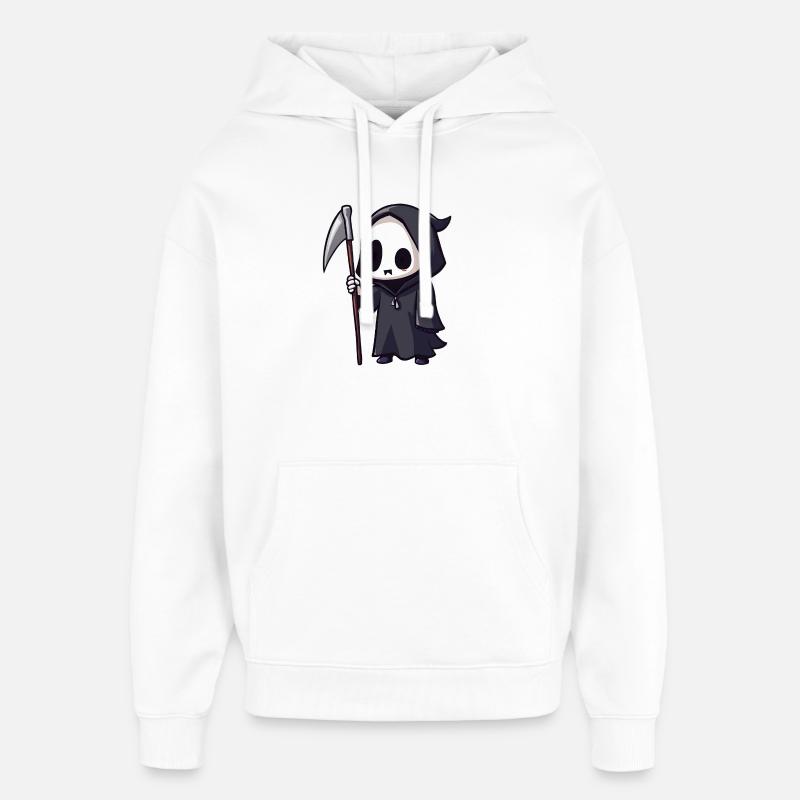 Sensenmann - Oversized Unisex Hoodie von Stanley/Stella - Weiß