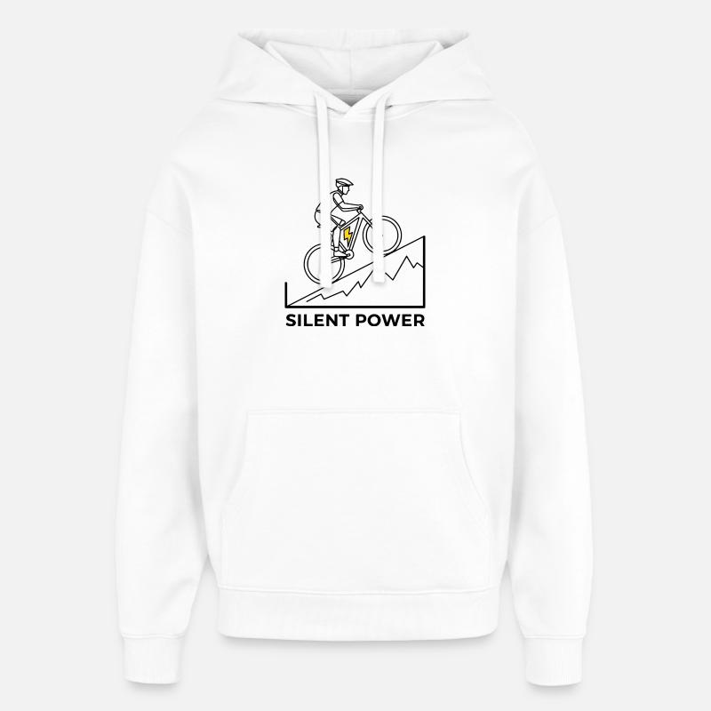Montée éclair - Sweat à capuche unisexe Stanley/Stella Oversized - blanc