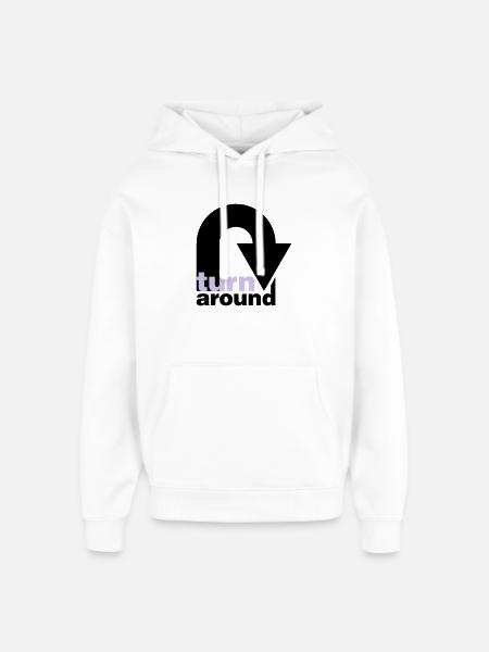 turn around - Oversized Unisex Hoodie von Stanley/Stella - Weiß