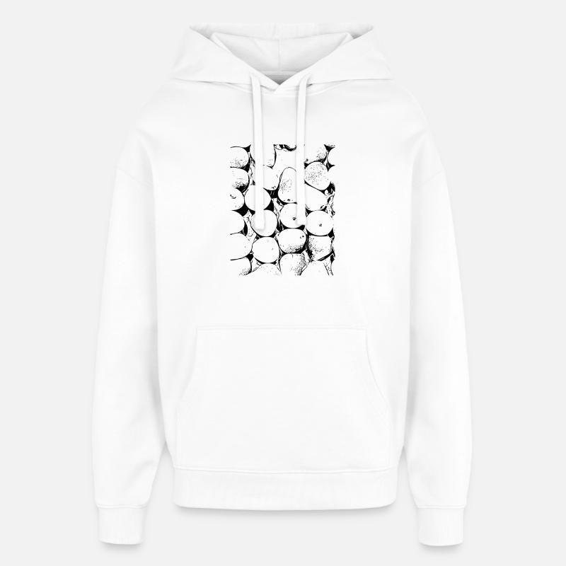 pear - Oversized Unisex Hoodie by Stanley/Stella - white