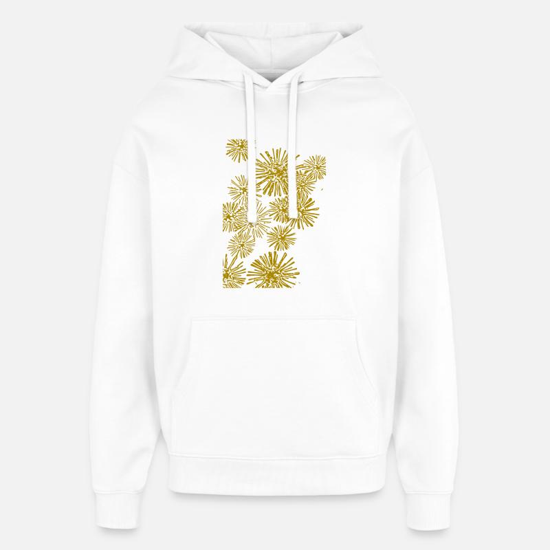 abstraktes Muster Bakterien - Oversized Unisex Hoodie von Stanley/Stella - Weiß