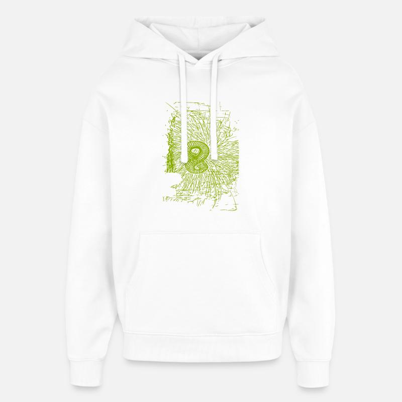 abstract design - Oversized Unisex Hoodie by Stanley/Stella - white
