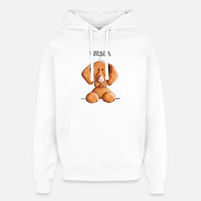 Mignon Vizsla - Sweat à capuche unisexe Stanley/Stella Oversized - blanc