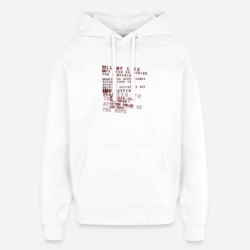 toute ma vie - foo fighters - Sweat à capuche unisexe Stanley/Stella Oversized - blanc