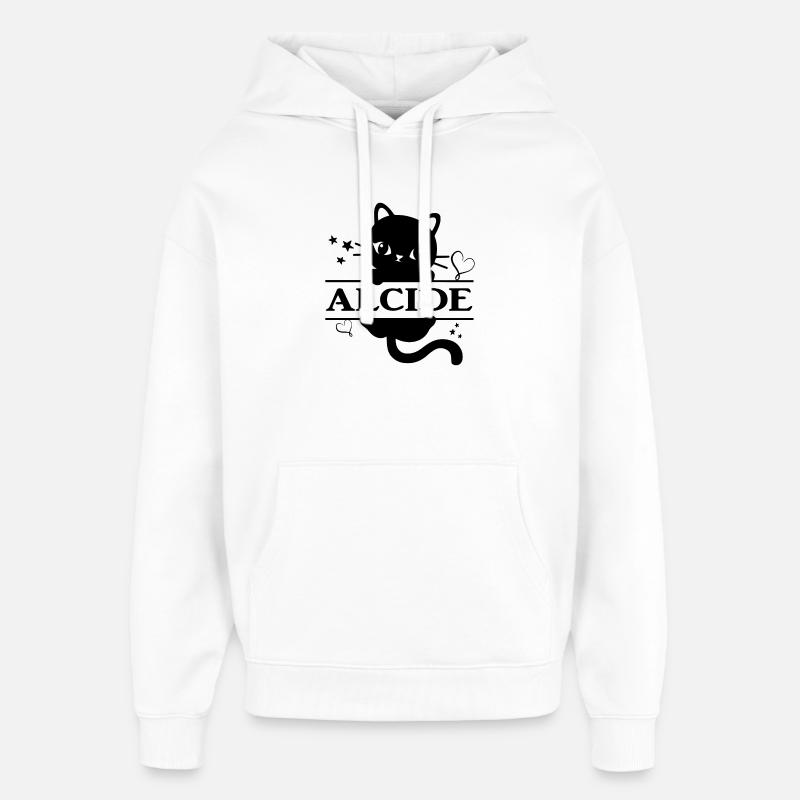 Idée cadeau maglieta Alcide t-shirt - Sweat à capuche unisexe Stanley/Stella Oversized - blanc