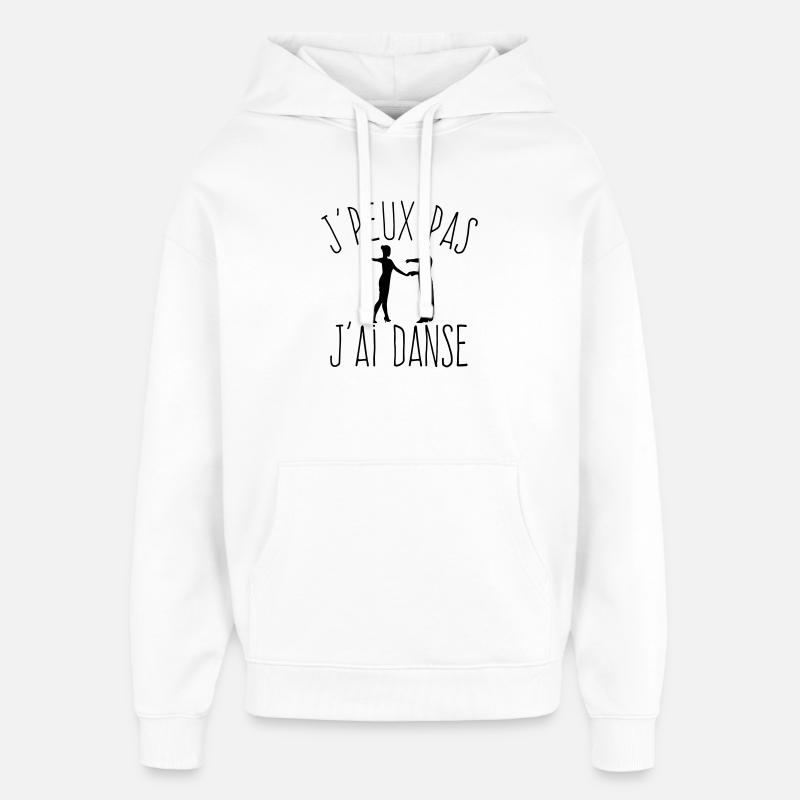 J'peux pas j'ai danse  - Sweat à capuche unisexe Stanley/Stella Oversized - blanc