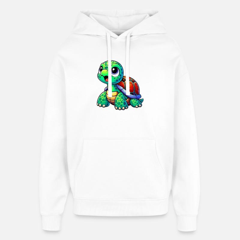 Tortue - Sweat à capuche unisexe Stanley/Stella Oversized - blanc