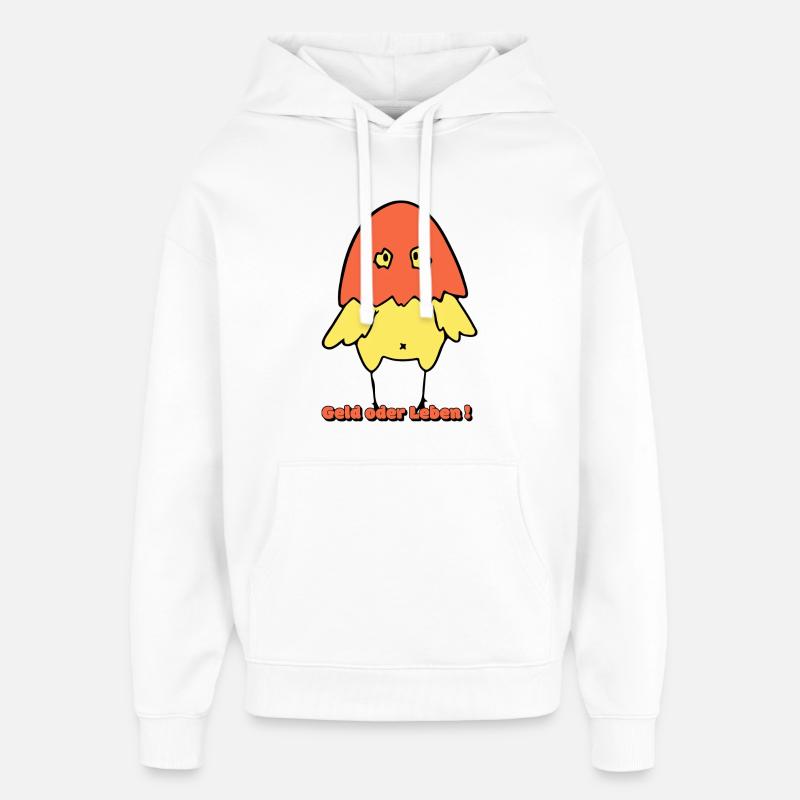 Geld oder Leben!  - Oversized Unisex Hoodie von Stanley/Stella - Weiß