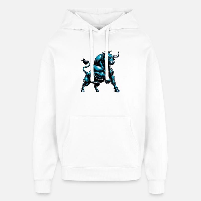 Taureau - Sweat à capuche unisexe Stanley/Stella Oversized - blanc