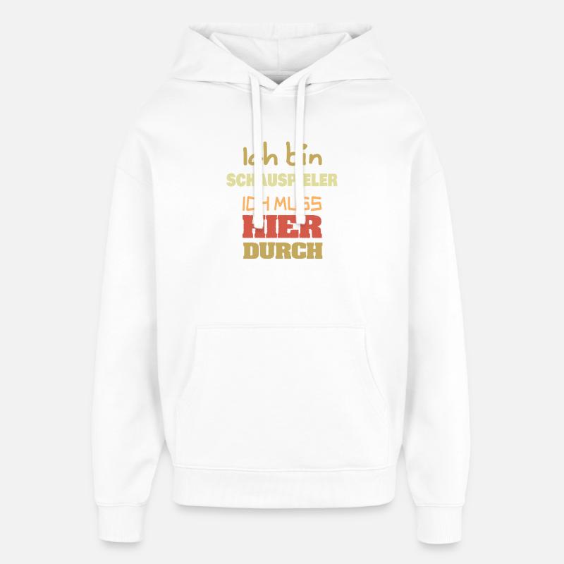 Profession : Acteur - Sweat à capuche unisexe Stanley/Stella Oversized - blanc