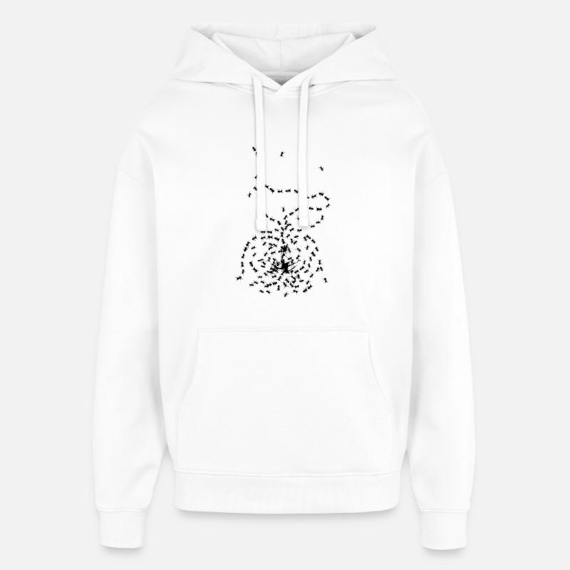 Halloween, Fourmi, Route, Pique-, Forêt, Randonnée - Sweat à capuche unisexe Stanley/Stella Oversized - blanc