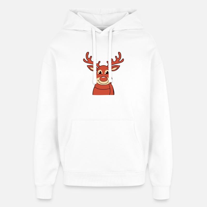 Renne - Sweat à capuche unisexe Stanley/Stella Oversized - blanc