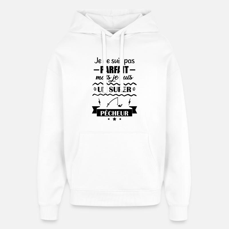 Super Pêcheur Passion Nature - Sweat à capuche unisexe Stanley/Stella Oversized - blanc