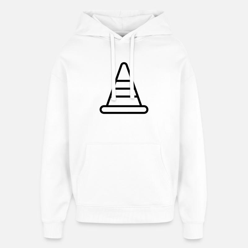 cône - Sweat à capuche unisexe Stanley/Stella Oversized - blanc