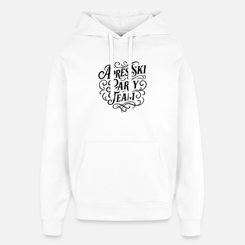 Équipe de la fête d’après-ski - Sweat à capuche unisexe Stanley/Stella Oversized - blanc