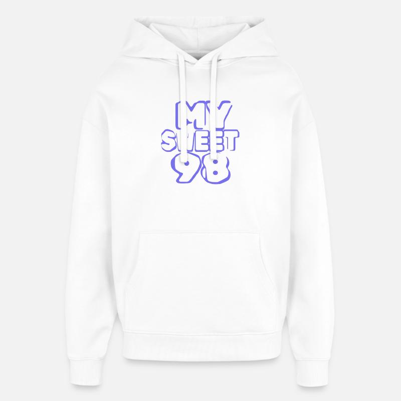 Anniversaire 98 - Sweat à capuche unisexe Stanley/Stella Oversized - blanc
