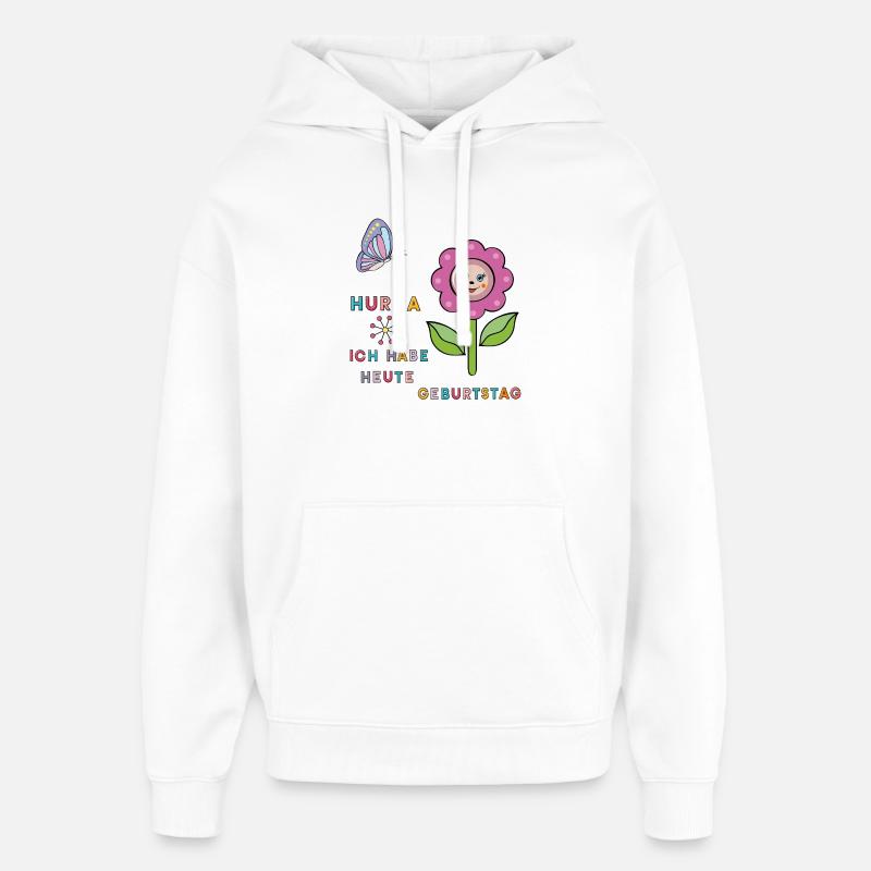 Anniversaire - Sweat à capuche unisexe Stanley/Stella Oversized - blanc