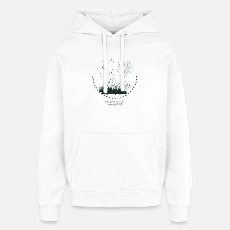 Retour au début - Sweat à capuche unisexe Stanley/Stella Oversized - blanc