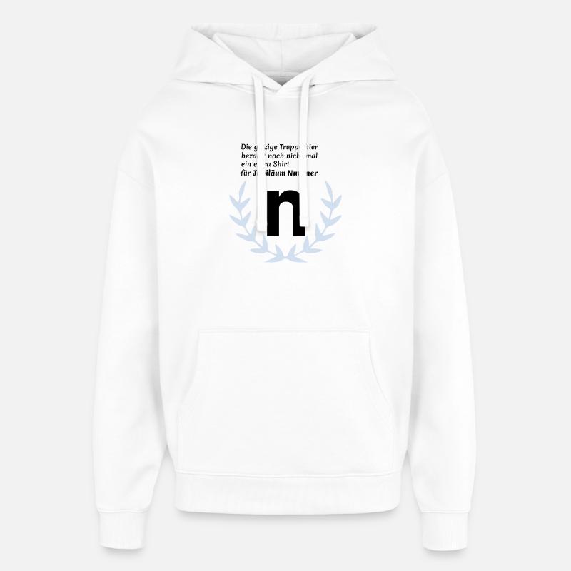 Jubilaeum N - Oversized Unisex Hoodie von Stanley/Stella - Weiß