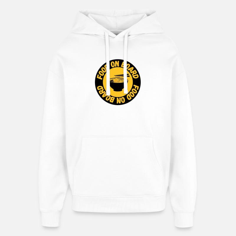 Ramen à bord - Sweat à capuche unisexe Stanley/Stella Oversized - blanc