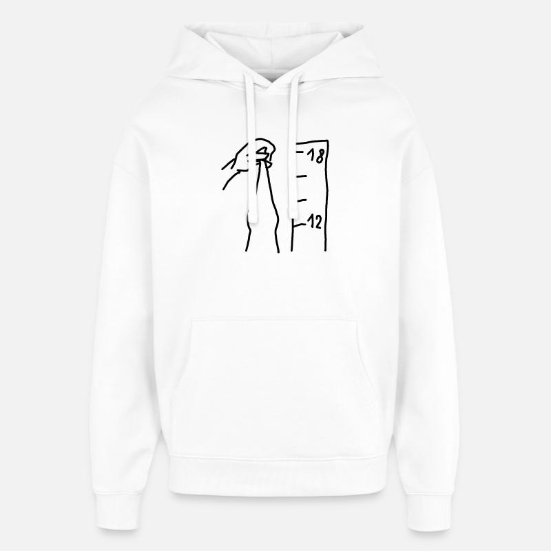 Humour drôle de bite - Sweat à capuche unisexe Stanley/Stella Oversized - blanc