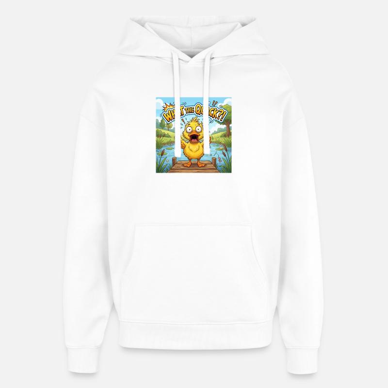 C’est quoi ce bordel !? - Sweat à capuche unisexe Stanley/Stella Oversized - blanc