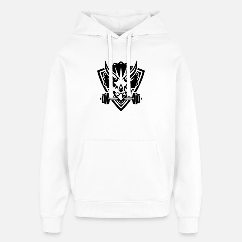 Fit Beast - Oversized Unisex Hoodie by Stanley/Stella - white