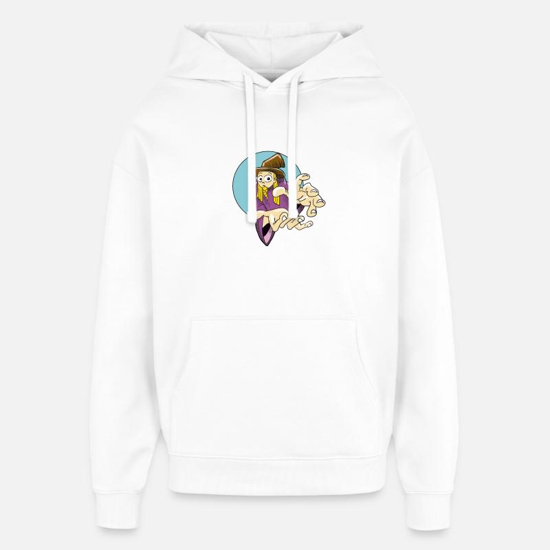 Fordernder Zauberer Illustration - Oversized Unisex Hoodie von Stanley/Stella - Weiß