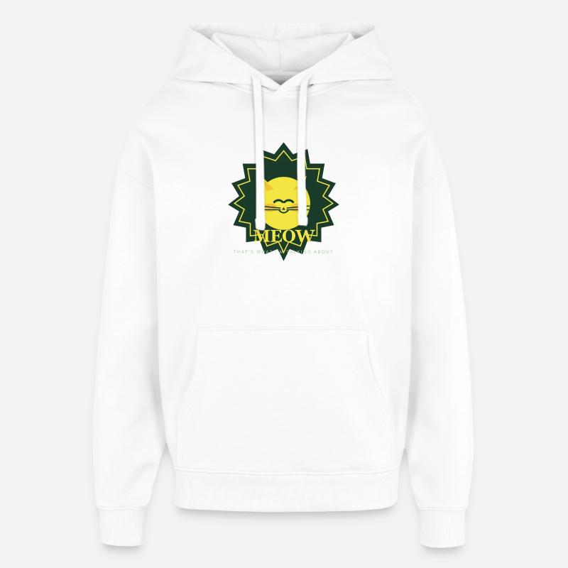 Sunny Meow Sun Maskottchen - Oversized Unisex Hoodie von Stanley/Stella - Weiß
