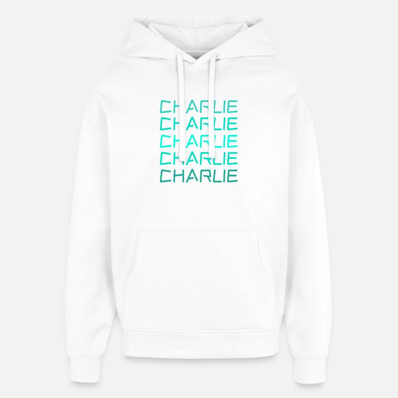 Charlie - Sweat à capuche unisexe Stanley/Stella Oversized - blanc