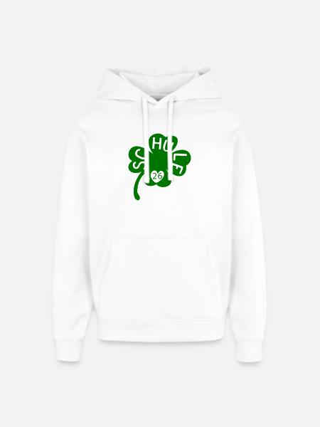 Schule 26 Kleeblatt - Oversized Unisex Hoodie von Stanley/Stella - Weiß